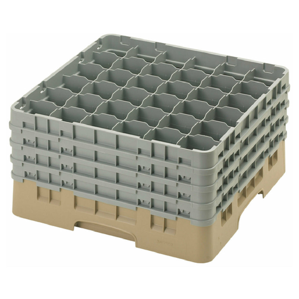 Cambro 36S900184 Camrack® Glass Rack With (4) Soft Gray Extenders Full Size