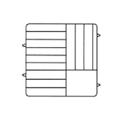 Vollrath PM1211-5-02 Plate Crate® Dishwasher Rack 9-3/16" To 10-3/4" Dia. (5) Extenders With Wire Dividers
