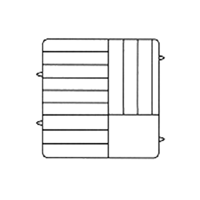 Vollrath PM1211-5-02 Plate Crate® Dishwasher Rack 9-3/16" To 10-3/4" Dia. (5) Extenders With Wire Dividers