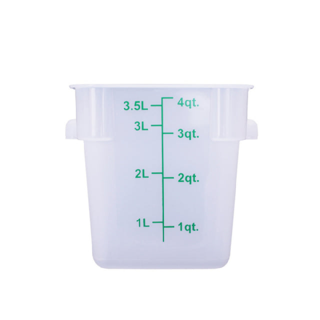 CAC China FS2P-SQ4T Food Storage Container 4 Qt. Square