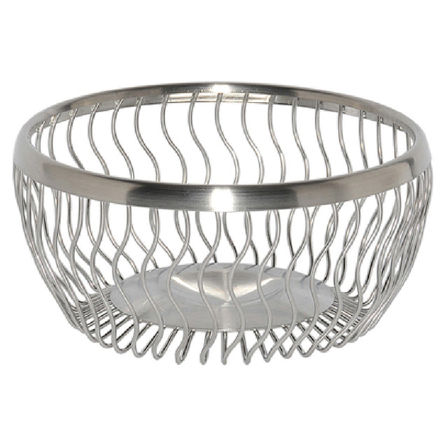 Service Ideas WBRW9BS Basket 9" Dia. X 3-3/4"H Round