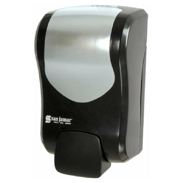San Jamar S970BKSS Summit™ Rely® Soap & Sanitizer Dispenser Manual 5-1/4"W X 4"D X 9"H