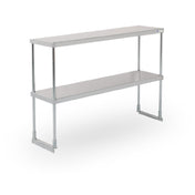 Steel Works Stainless SWDOS-1236 Over Shelf Double Tier 18ga/430 Stainless Steel
