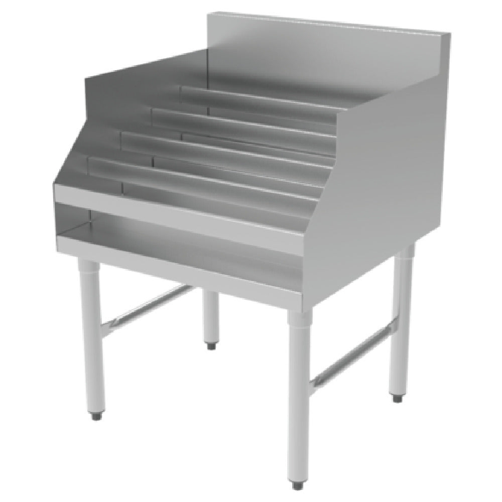 GSW USA BS-LDR2424 Liquor Display Rack 5-tiered Free Standing