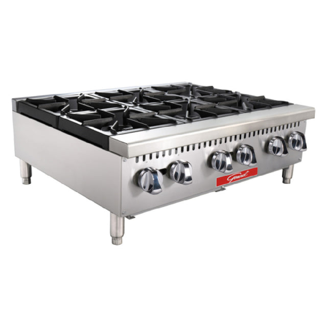 General GCHP-36-6NGS - General Hot Plate, Countertop, Gas