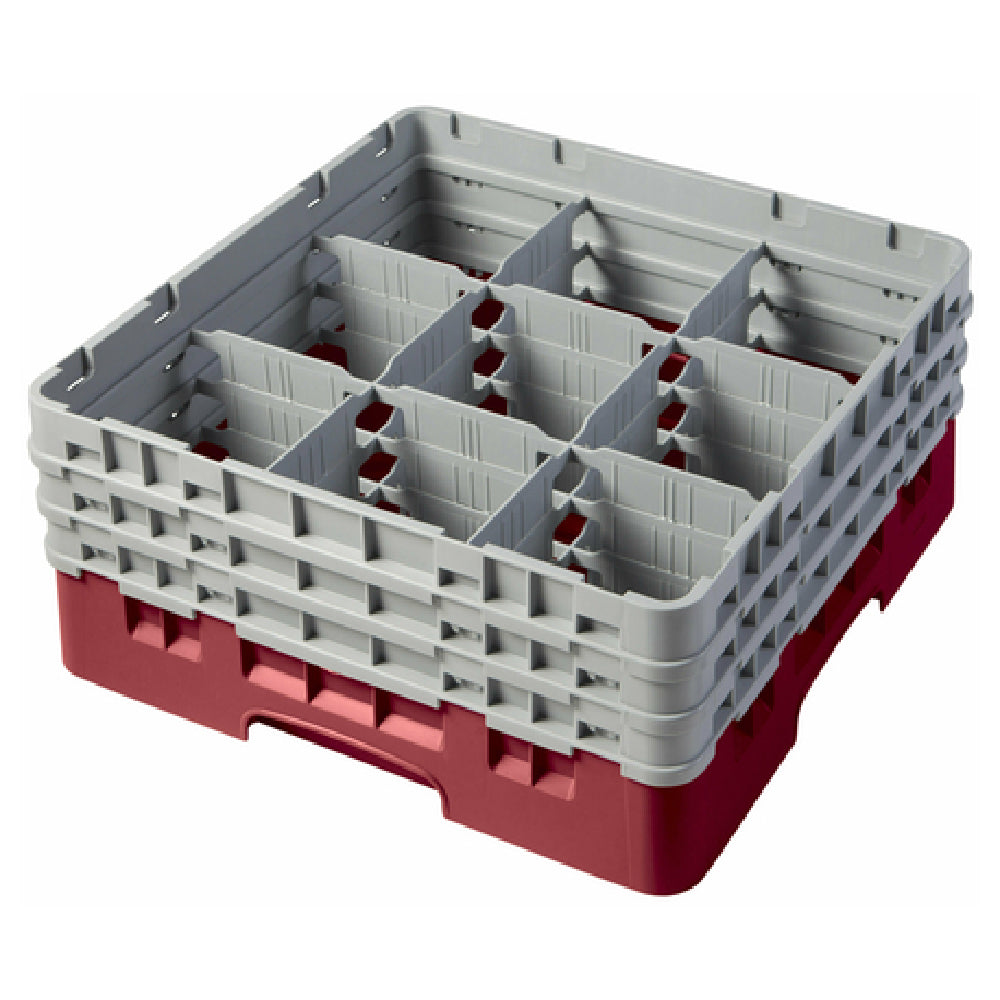 Cambro 9S638416 Camrack® Glass Rack With (3) Soft Gray Extenders Full Size