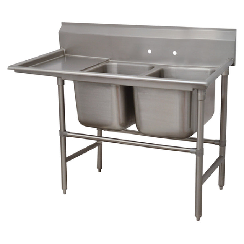 Advance Tabco 94-2-36-36L Regaline Sink 2-compartment With Left-hand Drainboard