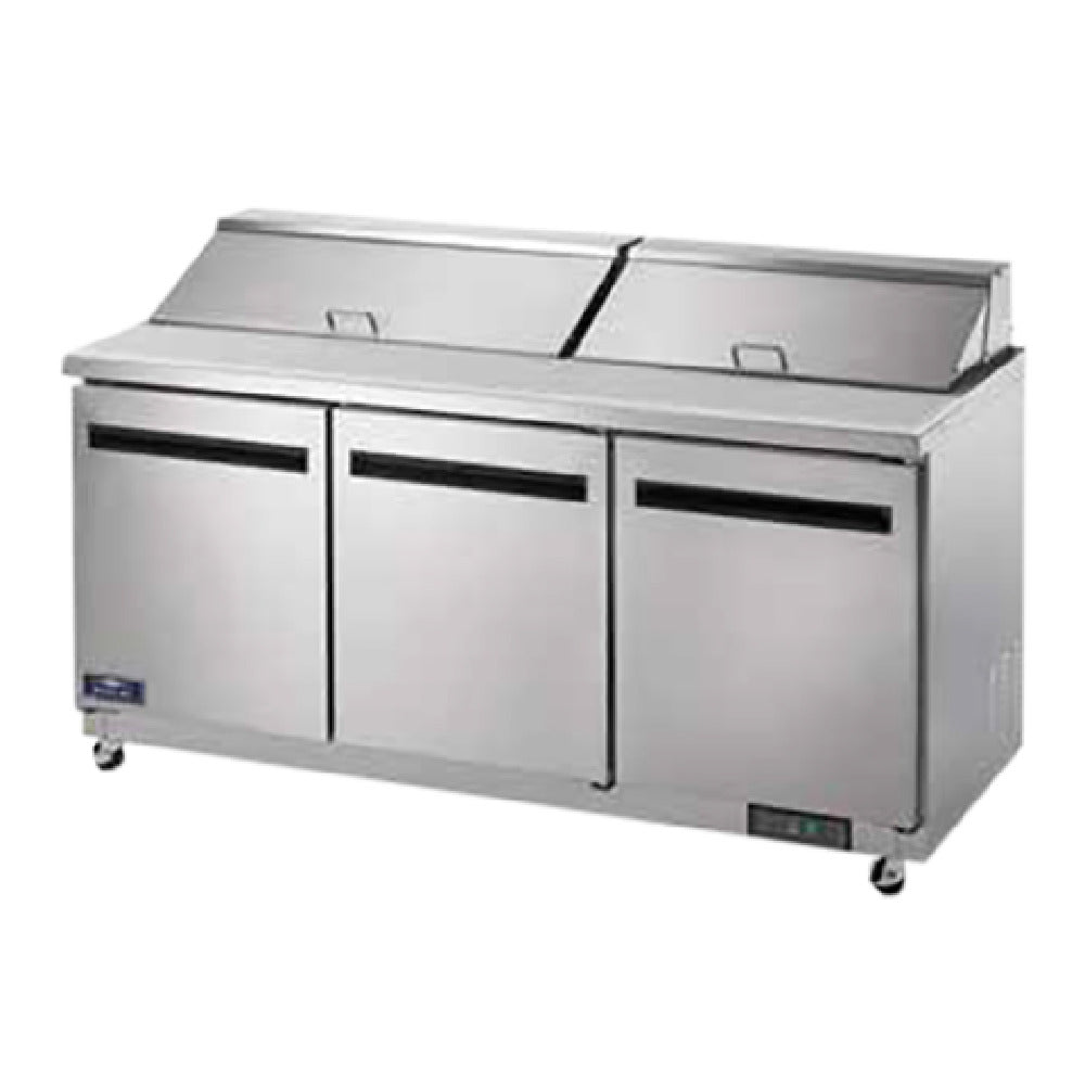 Arctic Air AST72R - Sandwich/Salad Prep Table, Three-section, 71-1/2"W