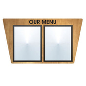Hubert 56596 - Menu Board, 2-pocket, Wall-mount