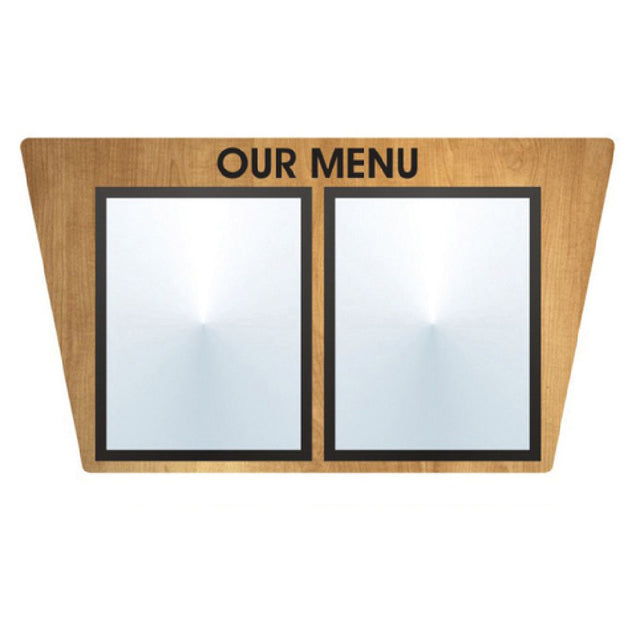 Hubert 56596 - Menu Board, 2-pocket, Wall-mount
