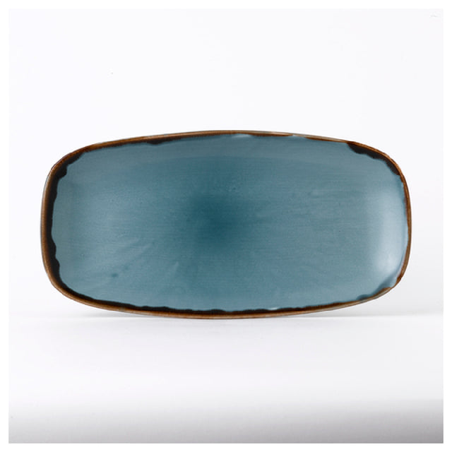 Arc Cardinal HBL29 Dudson Harvest Blue Oblong Tray (L:11.75'' X W:6.0'') Vitrified Ceramic