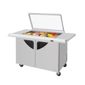 Turbo Air TST-48SD-18-E-N-GL Super Deluxe Sandwich/Salad Mega Top Unit With Glass Lid