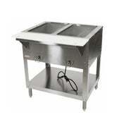 Hubert 28W-109 - Kratos® Electric Steam Table/Hot Food Table, Two Wells, Stationary