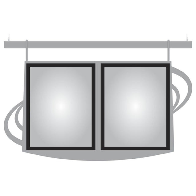 Hubert 27600 - Menu Board, 2-pocket, Hanging