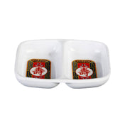 Thunder Group 1102TR Twin Sauce Dish 2 Oz. 3-3/8" X 2-3/4"