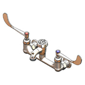 T&S Brass B-0659 Service Sink Faucet 8" Centers 4-3/4" From Wall To Center Of Outlet
