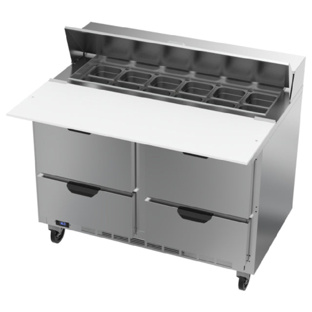 Beverage Air SPED48HC-12C-4 Sandwich Top Refrigerated Counter Two-section 48"W