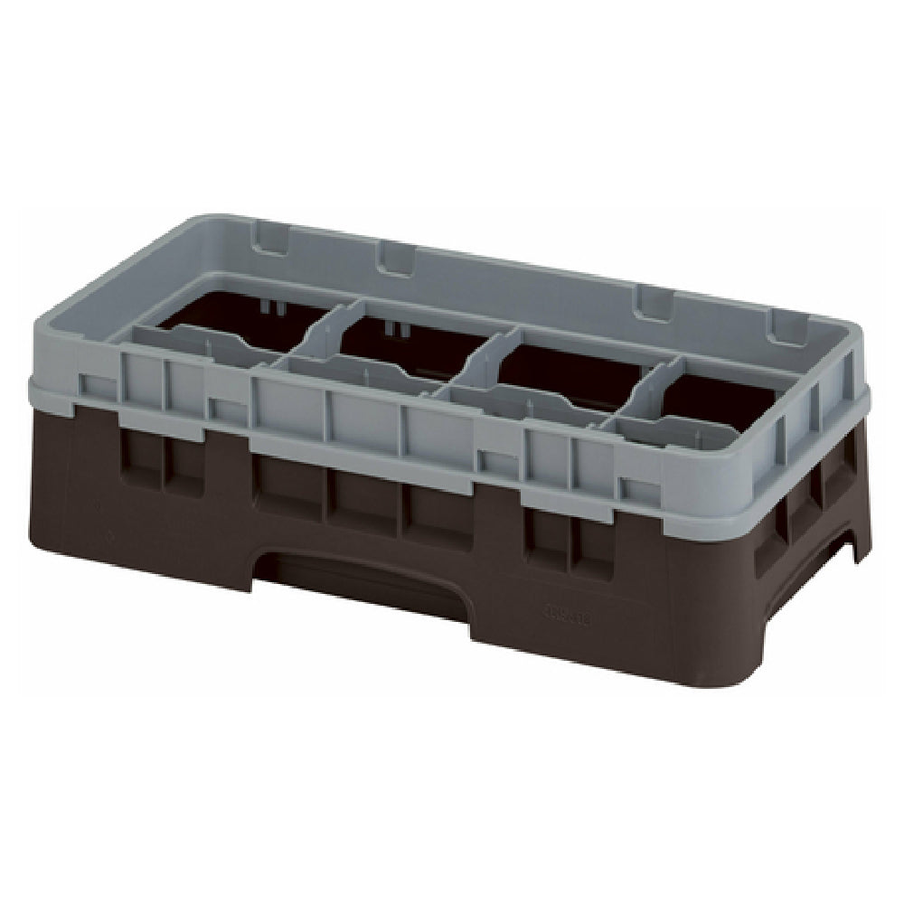 Cambro 8HS318167 Camrack® Glass Rack With Soft Gray Extender Half Size