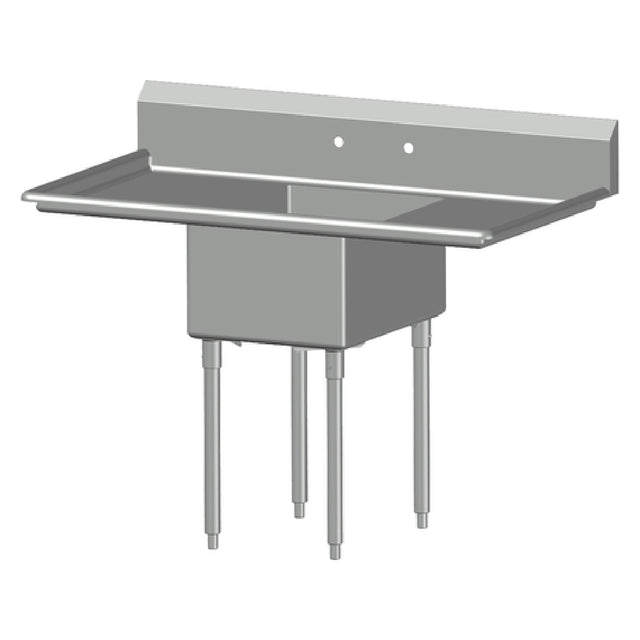 SPG 1N18-2D18 - Universal Stainless Sink, One Compartment, 18" Left & Right-hand Drainboards