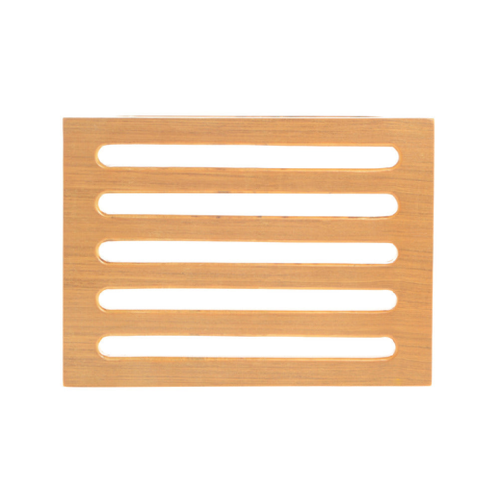 Hubert 72948 - Expressly HUBERT® Horizontal Slotted Natural Oak Wood Riser - 15"L X 11"W X 2 1/2"H
