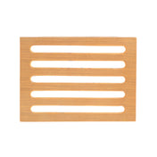 Hubert 72948 - Expressly HUBERT® Horizontal Slotted Natural Oak Wood Riser - 15"L X 11"W X 2 1/2"H
