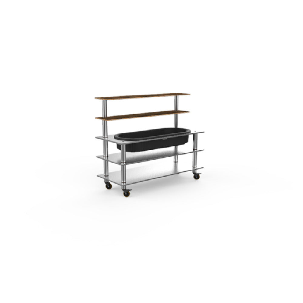 Steelite MGCMLC03WSXW Mogogo Buffet Solutions Modular Pro Back Bar 5-tier 71" X 29-1/2" X 60-1/2"
