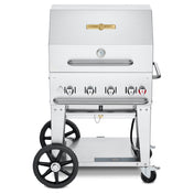 Crown Verity CV-MCB-30RDP-LP Mobile Outdoor Charbroiler LP Gas 28" X 21" Grill Area
