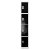 Alpine Industries ADI629-204-BLK Storage Locker 72" H X 12" W Quad-compartment