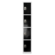 Alpine Industries ADI629-204-BLK Storage Locker 72" H X 12" W Quad-compartment
