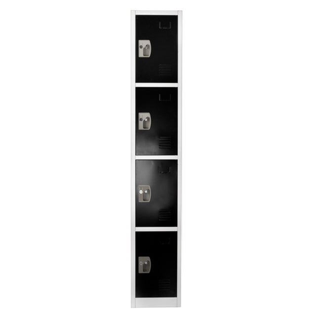 Alpine Industries ADI629-204-BLK Storage Locker 72" H X 12" W Quad-compartment
