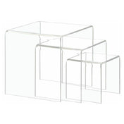 Hubert 16215 - Display Riser Set, 3-piece, Includes (1) Each: 3" Square
