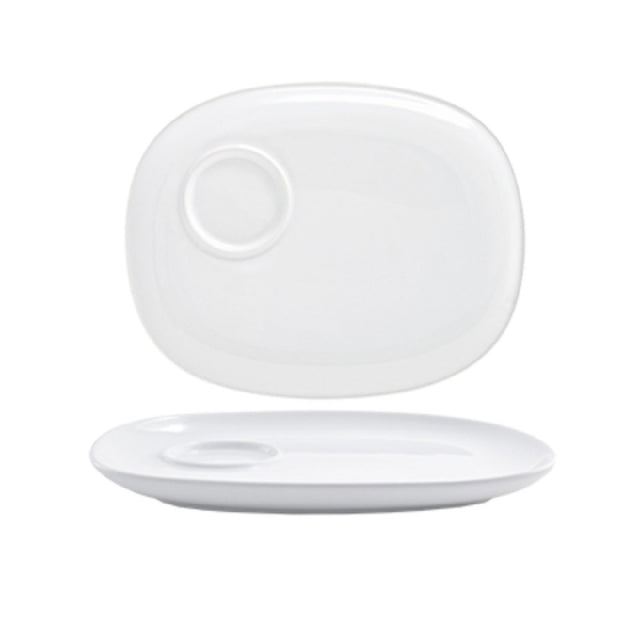FOH DAP058WHP21 Harmony™ Plate 10-1/2" X 8-1/4" X 3/4" With Well