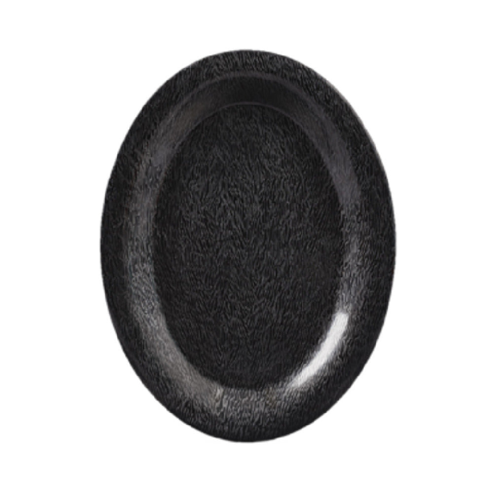 GET Enterprises OP-120-EW-BK Etchedware­™ Platter 12"L X 9"W Oval
