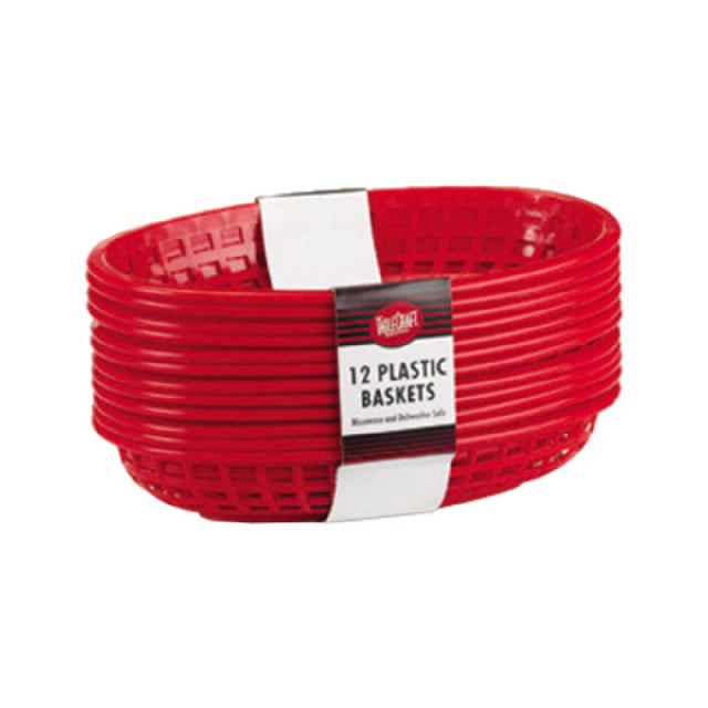 Tablecraft C1084R Cash & Carry Baskets 11-3/4" X 9" X 1-3/4" Jumbo