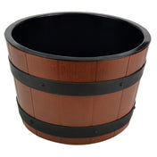 BauscherHepp BBS355 Gourmet Barrel Bowl Set 8 Qt. Includes: (1) 12" Dia. X 7-3/4"H Brown ABS Bowl