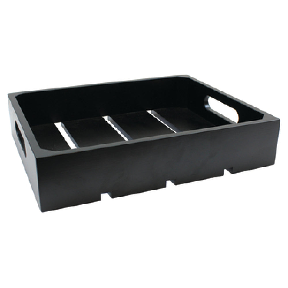TableCraft Products CRATE11BK - Gastro Serving/Display Crate, Full Size, 20-7/8" X 12-3/4" X 2-3/4"