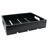 TableCraft Products CRATE11BK - Gastro Serving/Display Crate, Full Size, 20-7/8" X 12-3/4" X 2-3/4"