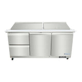 Empura E-KSP72M-D2 - Refrigerated Sandwich/Salad Mega Top Prep Table With Drawers