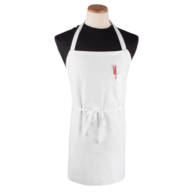 John Ritzenthaler Company CLBIAWH Chef Revival® Bib Apron 32" X 32-1/2" Long 11-1/2" Neckline