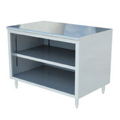 Sapphire Manufacturing SMDC-3018 Enclosed Base Dish Cabinet Open Front 18"W X 30"D X 36"H Overall Size