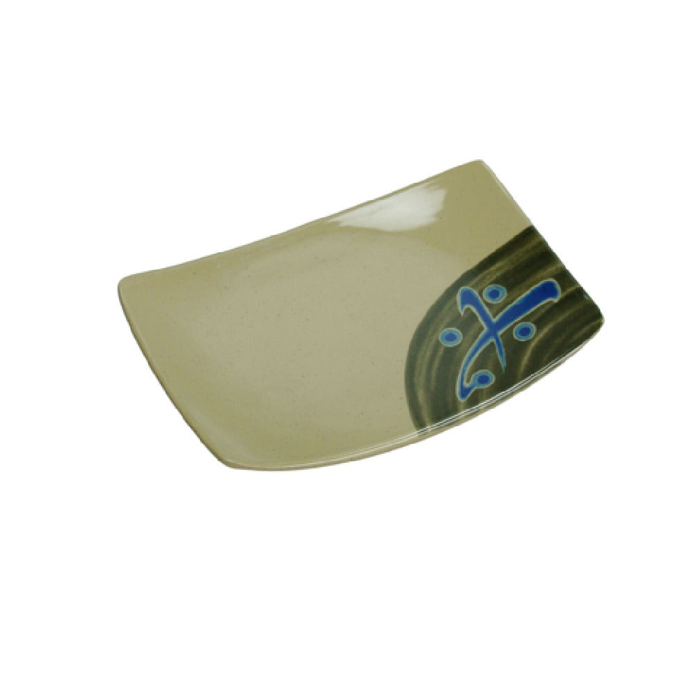 Yanco JP-1513 Japanese Sushi Plate 6-3/4"L X 4-1/2"W Rectangular