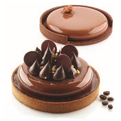 Louis Tellier KIT TART RING 15 Silikomart Tart Ring Mold Kit Includes: (2) 4.8" Dia. X 0.7"H White Silicone Ring Molds & (2) 6" Dia. X 0.7"H Thermoplastic Composite Non-stick Rings