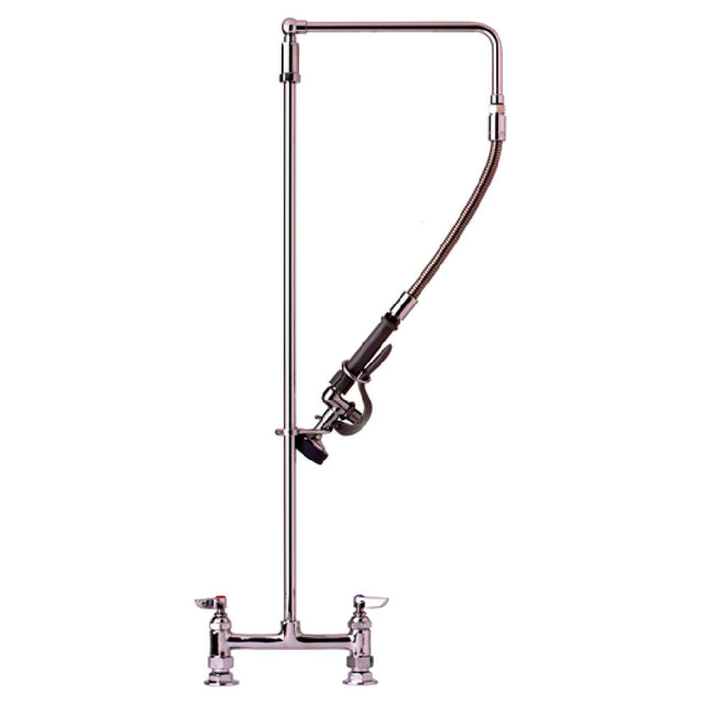 T&S Brass B-0121 Pre-Rinse Unit 8" Center Deck Faucet 1.15 GPM Spray Valve (B-0107)