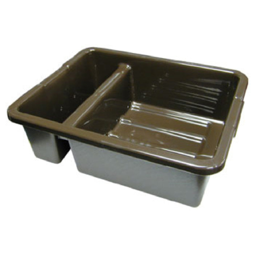 Rubbermaid FG335000BRN Bus/Utility Box 7 Gallon 21-1/2"L X 17-1/8"W X 7"H