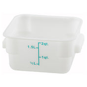 Winco PESC-2 Storage Container 2 Qt. 7" X 8-1/2" X 3-3/4"H