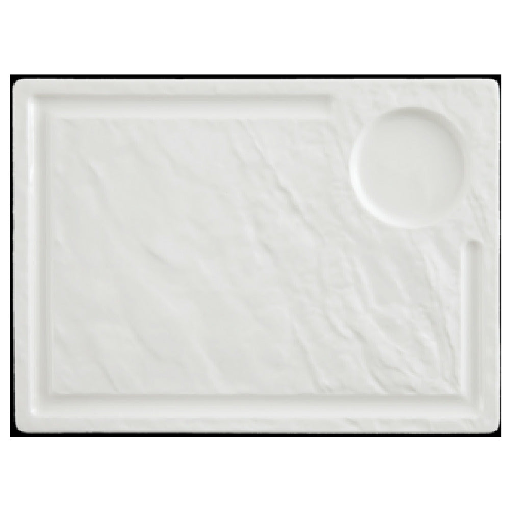 Fortessa 4700.F0000.11 Contexture Platter 13" X 9.5" (33 X 24 X 1.5cm) With Well