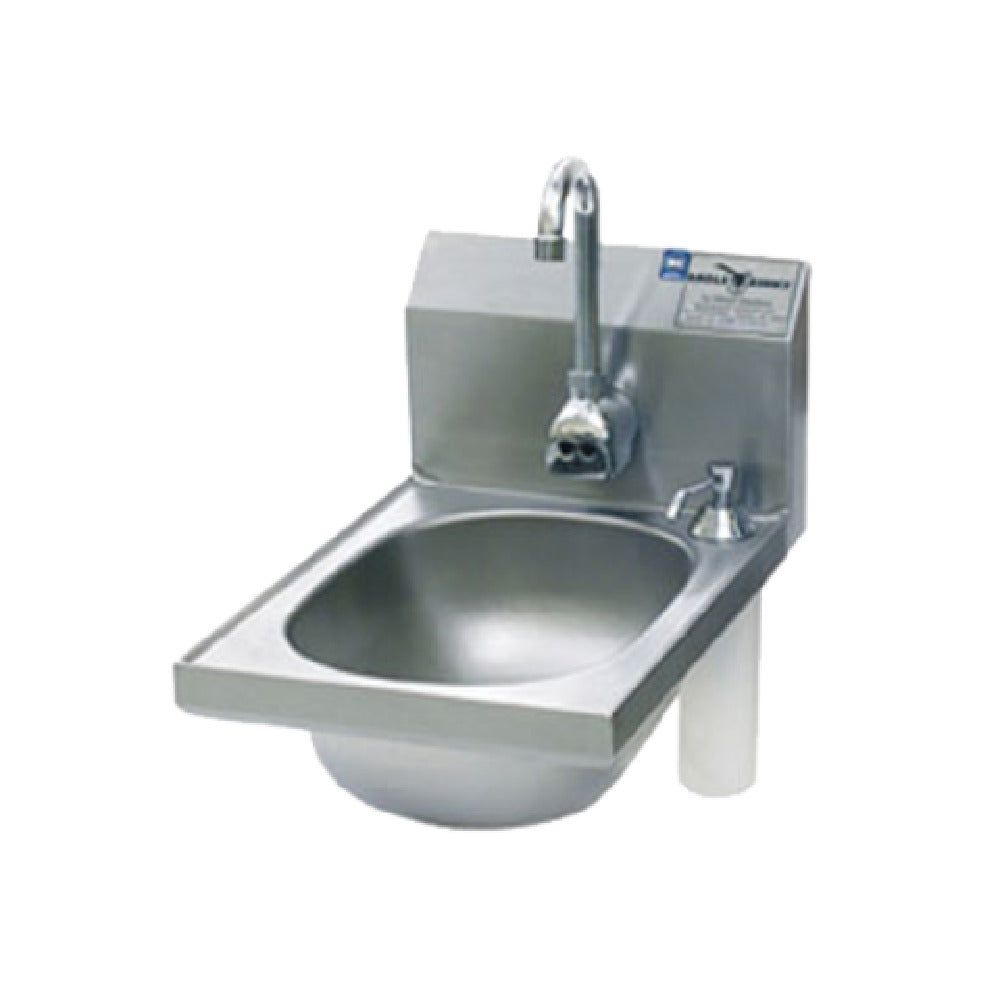 Eagle HSAN-10-FE-B-DS-2X Hand Sink Wall Mount 9-3/4" Wide X 13-1/2" Front-to-back X 6-3/4" Deep Bowl