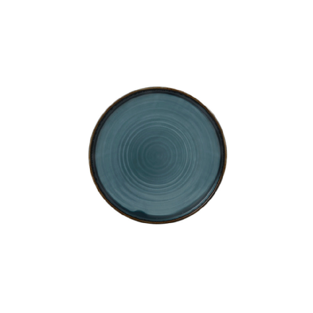 Arc Cardinal HB102 Dudson Harvest Blue Walled Plate (D:10.25'') Vitrified Ceramic