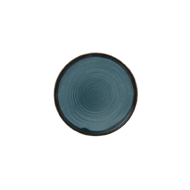 Arc Cardinal HB102 Dudson Harvest Blue Walled Plate (D:10.25'') Vitrified Ceramic