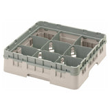 Cambro 9S318184 Camrack® Glass Rack With Soft Gray Extender Full Size